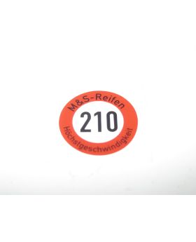 Mercedes 210 km/h Tyre Warning Label Decal Sticker A1295841138 New Genuine